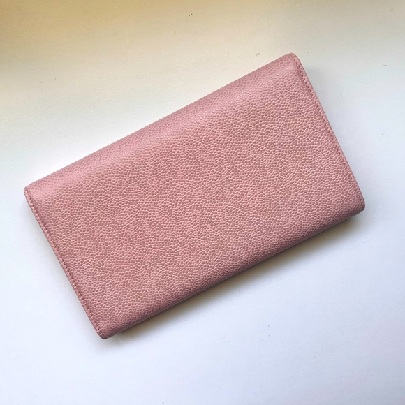 🔥CHANEL Caviar Timeless CC Large Gusset Flap Wallet in Rose Pale - Picture 3 of 16